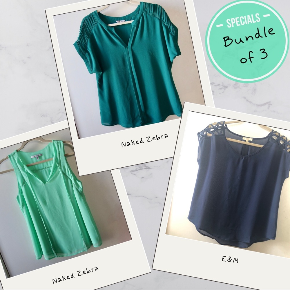 Bundle of 3 Tops in Size Small